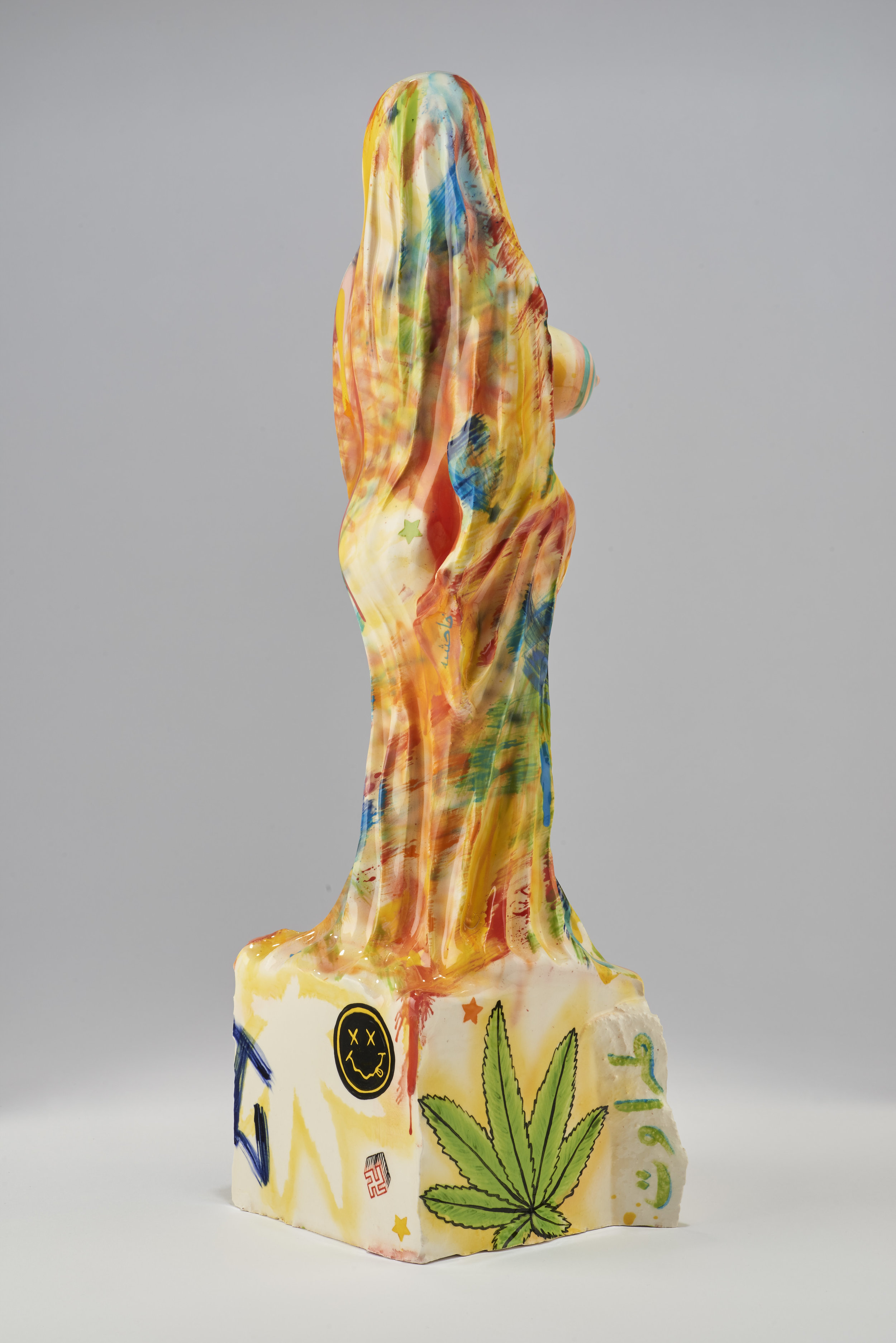 Blasphemy: Tagged 2016 Glazed porcelain 17 x 5 x 5 inches ©Taravat Talepasand 2018