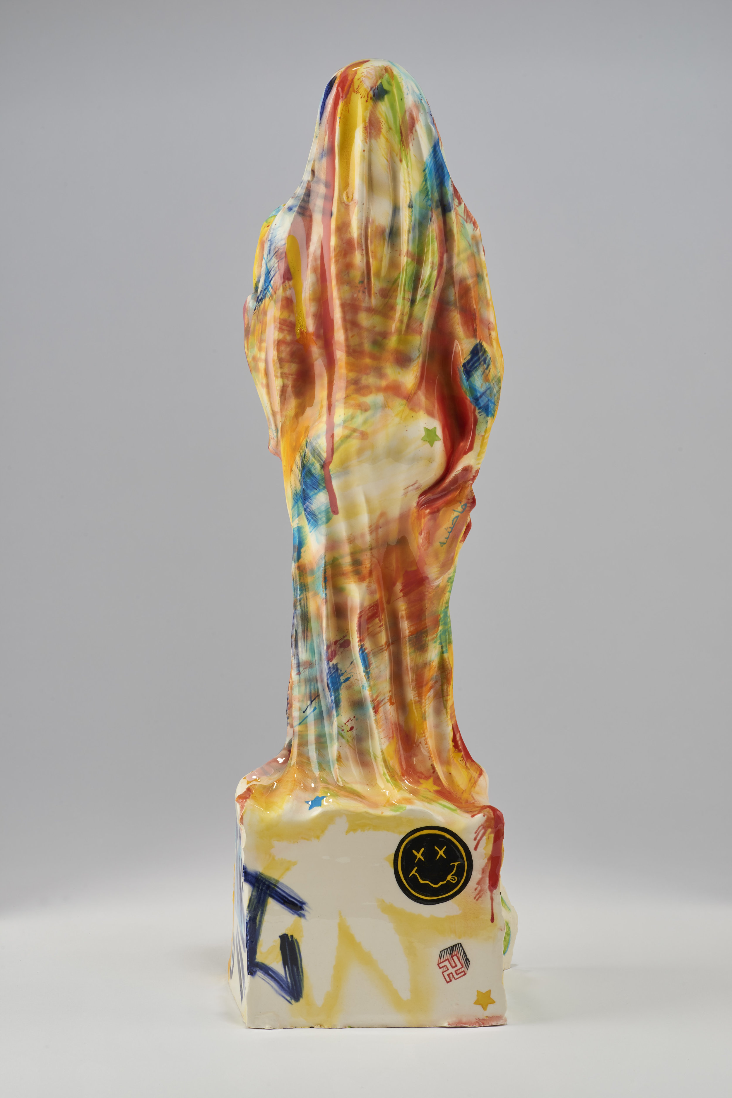 Blasphemy: Tagged 2016 Glazed porcelain 17 x 5 x 5 inches ©Taravat Talepasand 2018