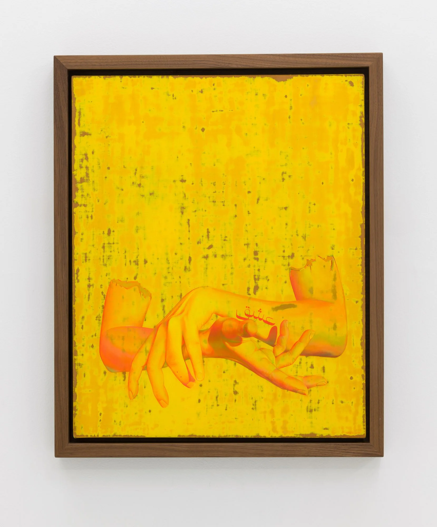   Ethereal Gesture  2020 Egg tempera on linen 22 x 15 inches Portland Art Museum Collection 