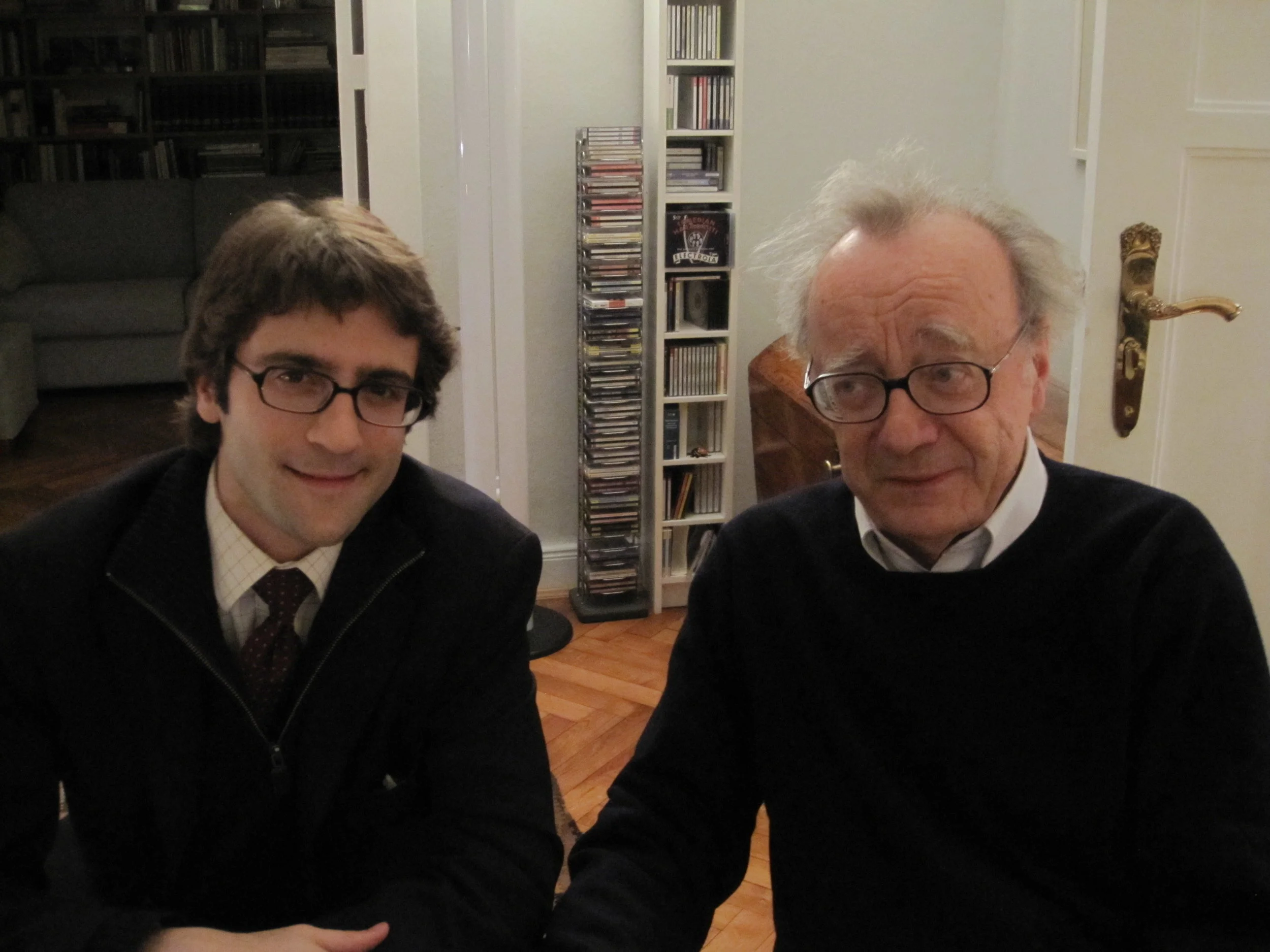 with Alfred Brendel, 2010