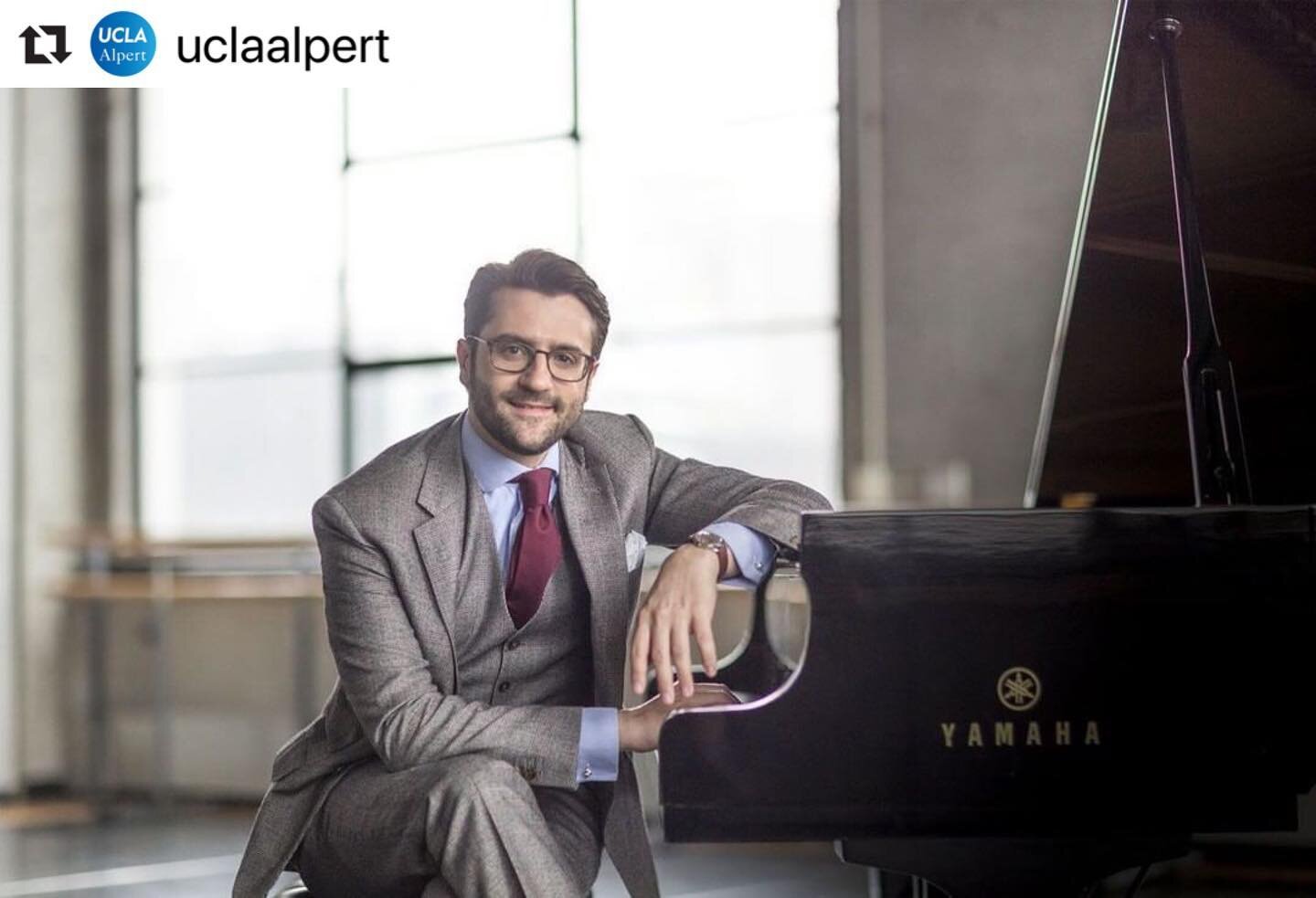 I&rsquo;m elated to share this news with you all!

#Repost @uclaalpert with @make_repost
・・・
We are thrilled to welcome UCLA alumnus, David Kaplan (B.A. &rsquo;05) as @UCLAalpert&rsquo;s new Assistant Professor of Piano Performance. 🎹⠀
⠀
&quot;I cou