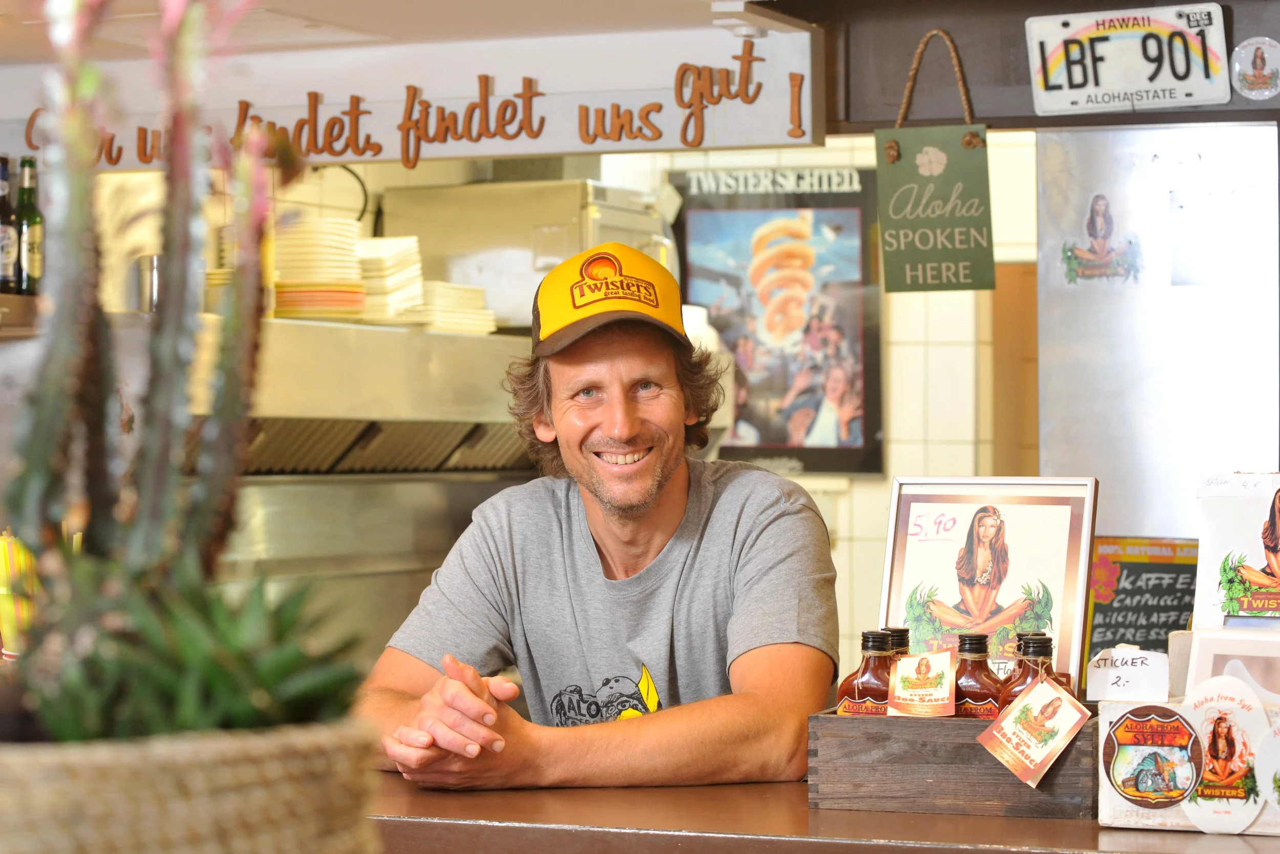 (c) Holm Löffler // Chef Dirk Krüger in der Westerländer Twisters-Filiale in der Paulstraße.