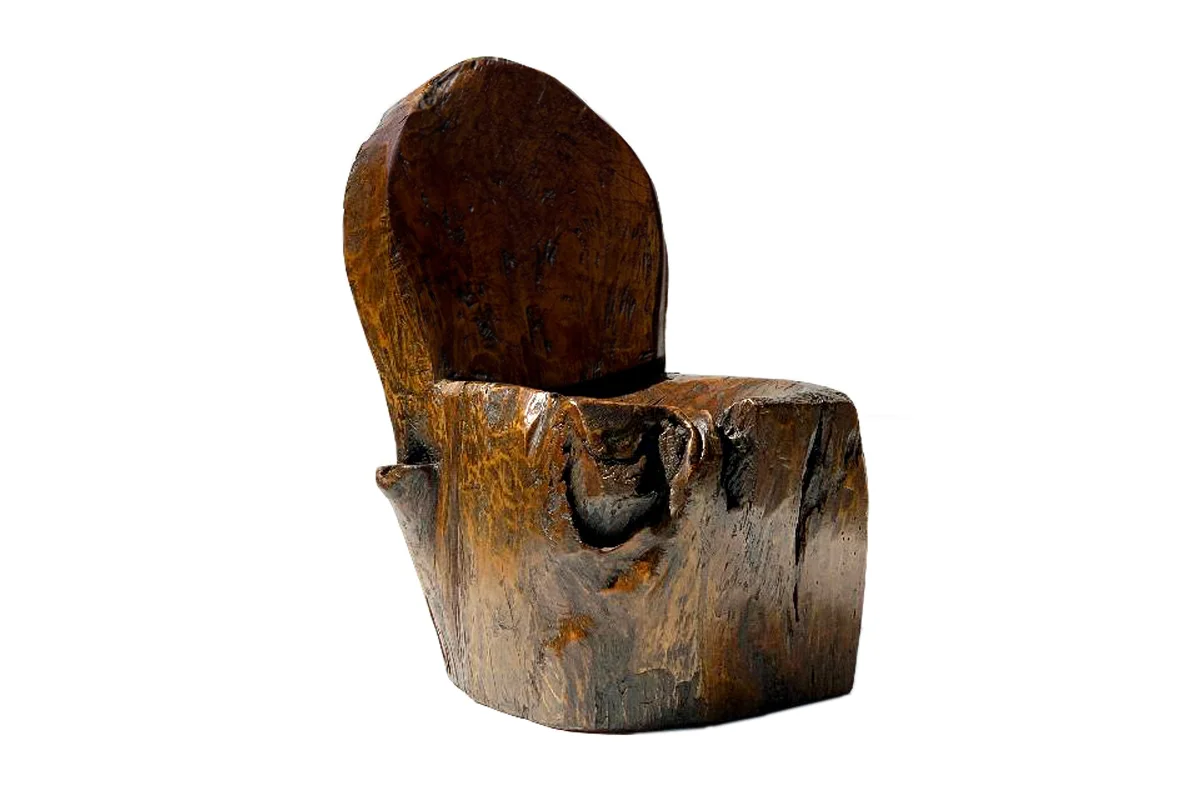 Antique Teak Chair Heavily Patinated