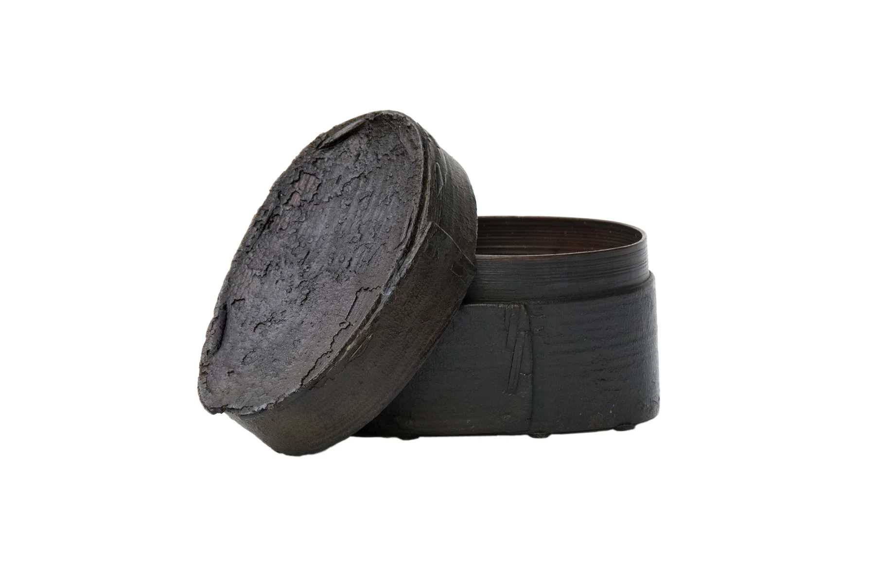 Antique Oval-Shaped Bamboo Box