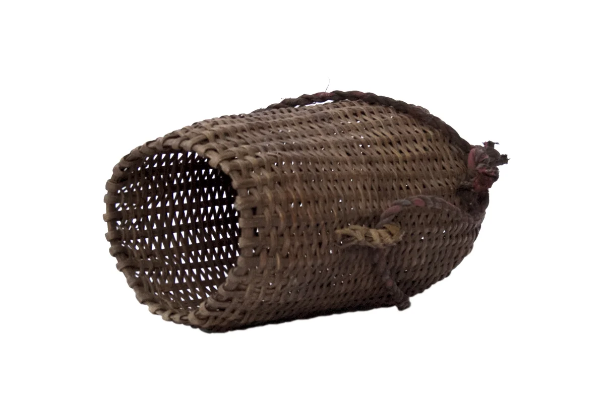 Vintage Woven Fish Basket