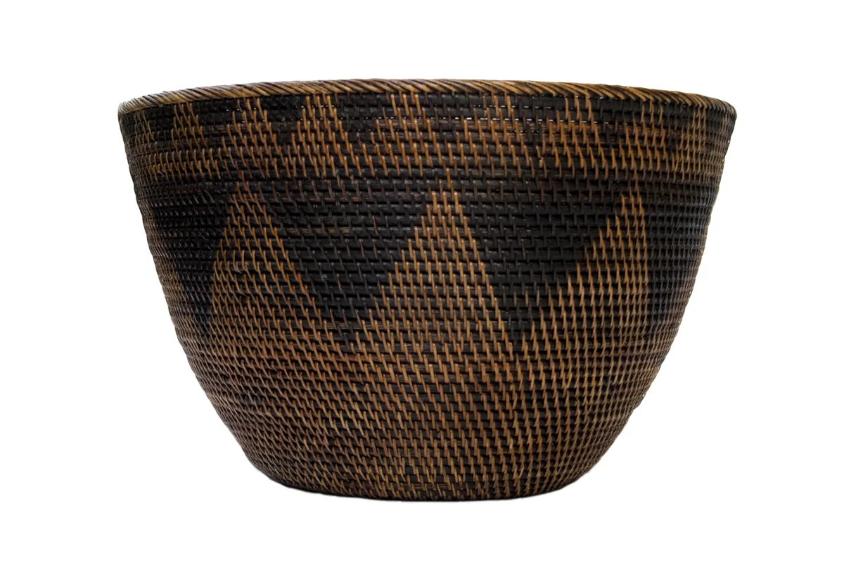 Finely Woven Tribal Gathering Basket