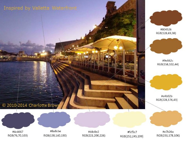 Inspired by Valletta waterfront in Malta (on our honeymoon!)
