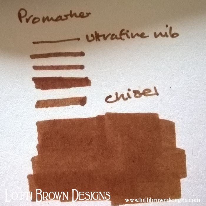 Drawing samples (close up) Promarker
