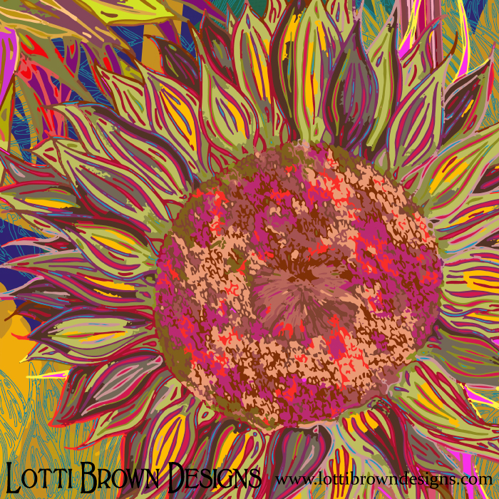 Detail of Sunflowers artwork