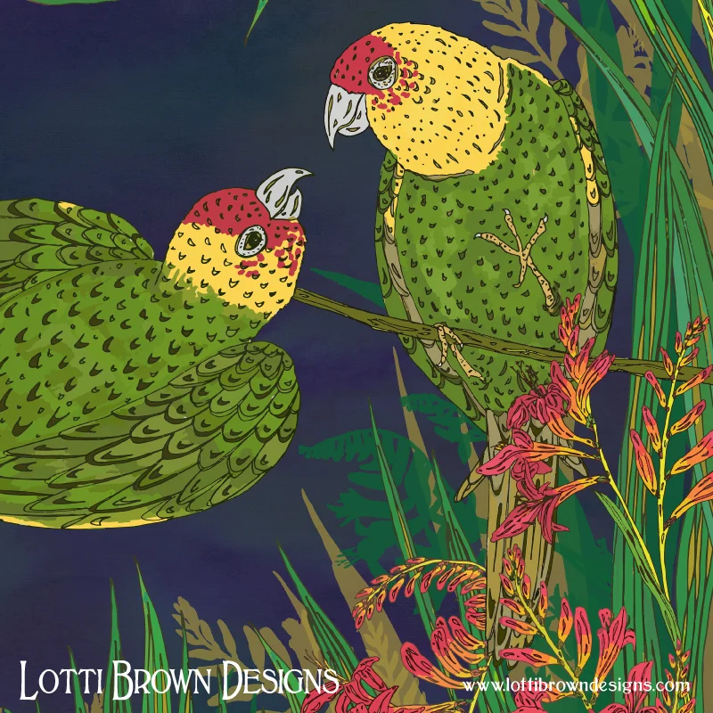 Detail of my parakeets design
