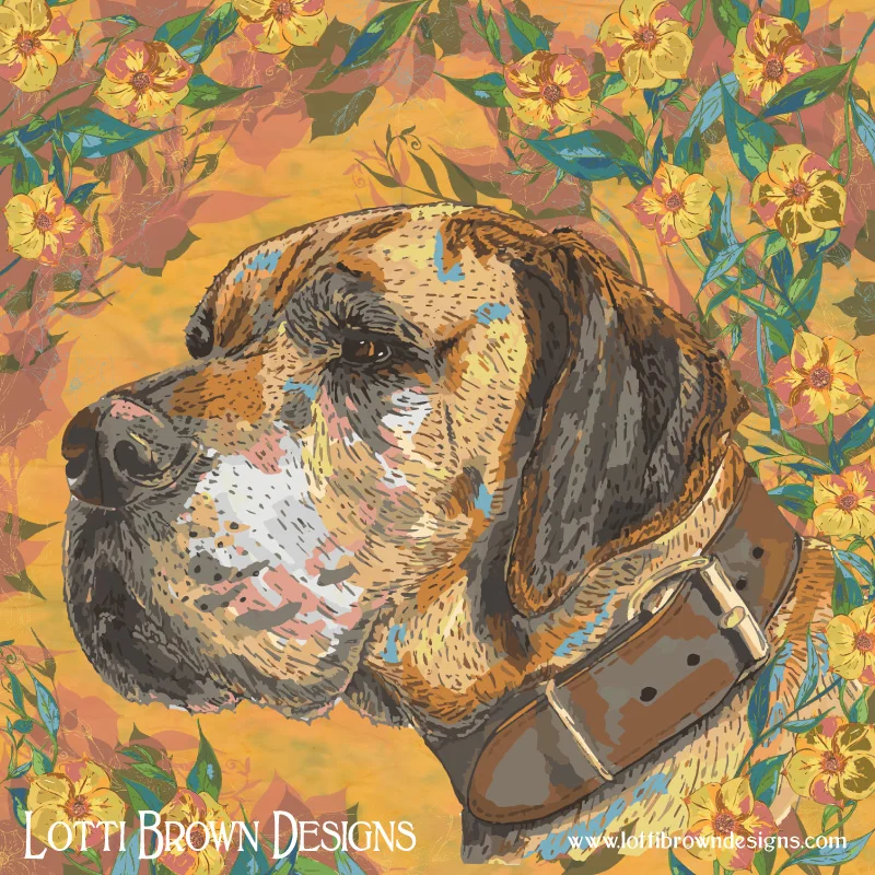 The completed Great Dane pet portrait
