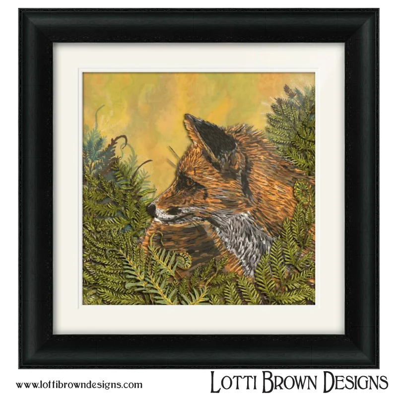 'Ferny Fox' artwork by Lotti Brown