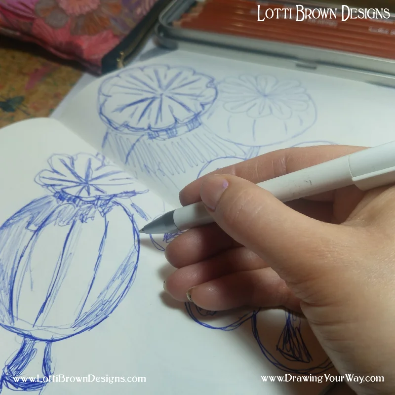 I still sometimes like to just grab a biro and start sketching….