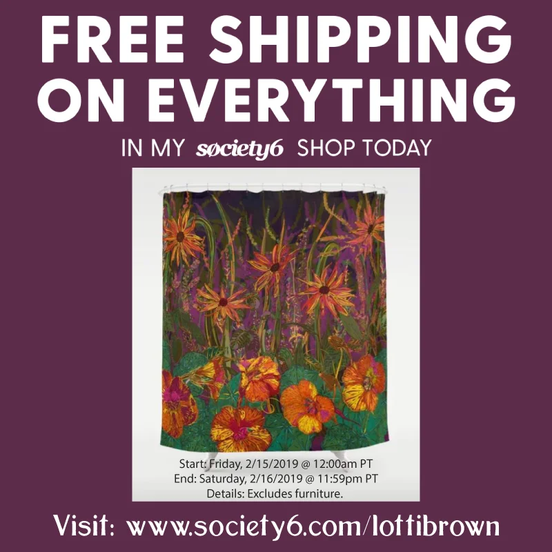 Free Shipping limited time offer at www.society6.com/lottibrown