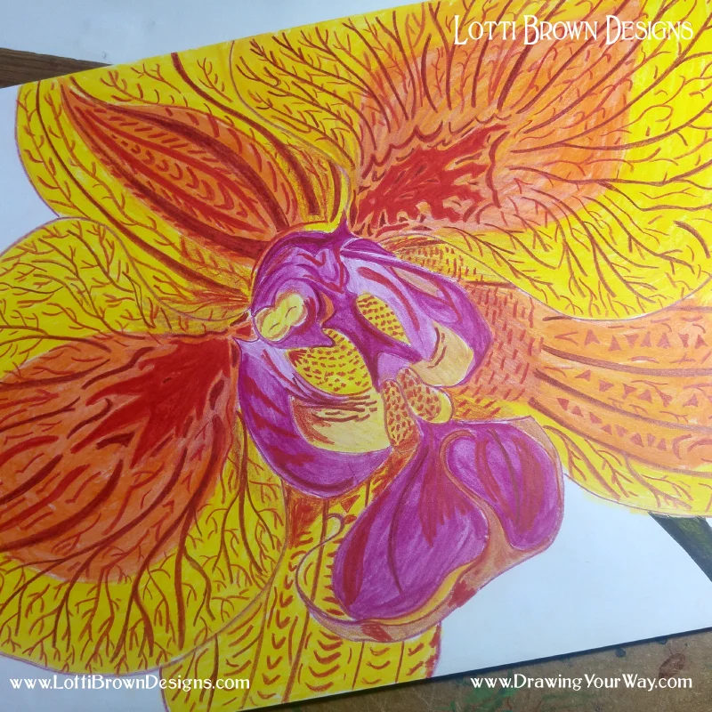 Go large, go colourful, go abstract. Experiment with your drawings, try new things and see what happens.
