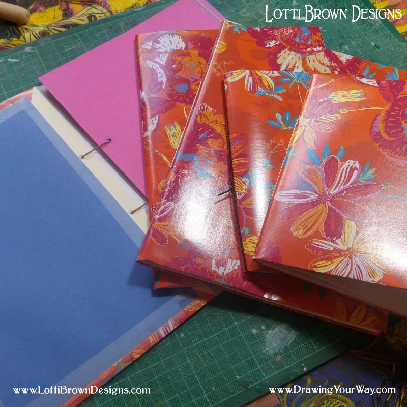 Learning how to make art sketchbooks that are quick and easy to make