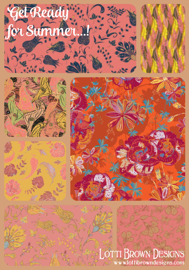 Colourful summer collections by Lotti Brown Designs