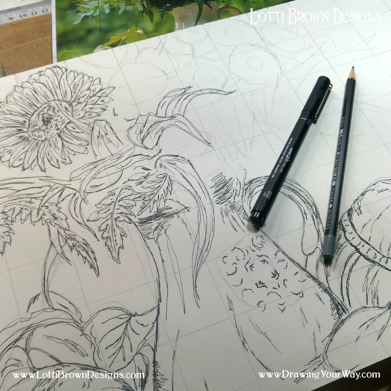 We learn the skills to help us draw from life as well as drawing from photo resources