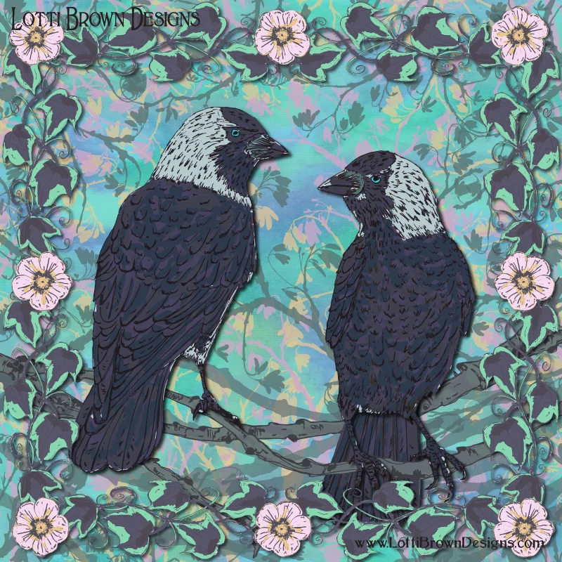 Forever Jackdaws art by Lotti Brown