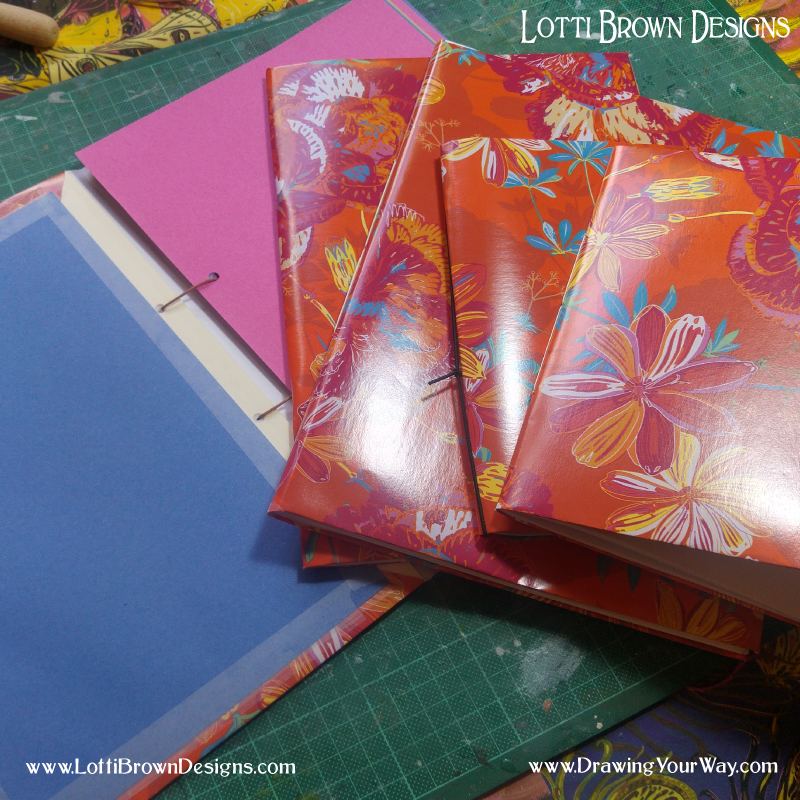 You can make a sketchbook at home to use for your drawings