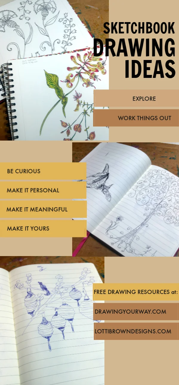 Drawing Ideas & prompts for your sketchbook