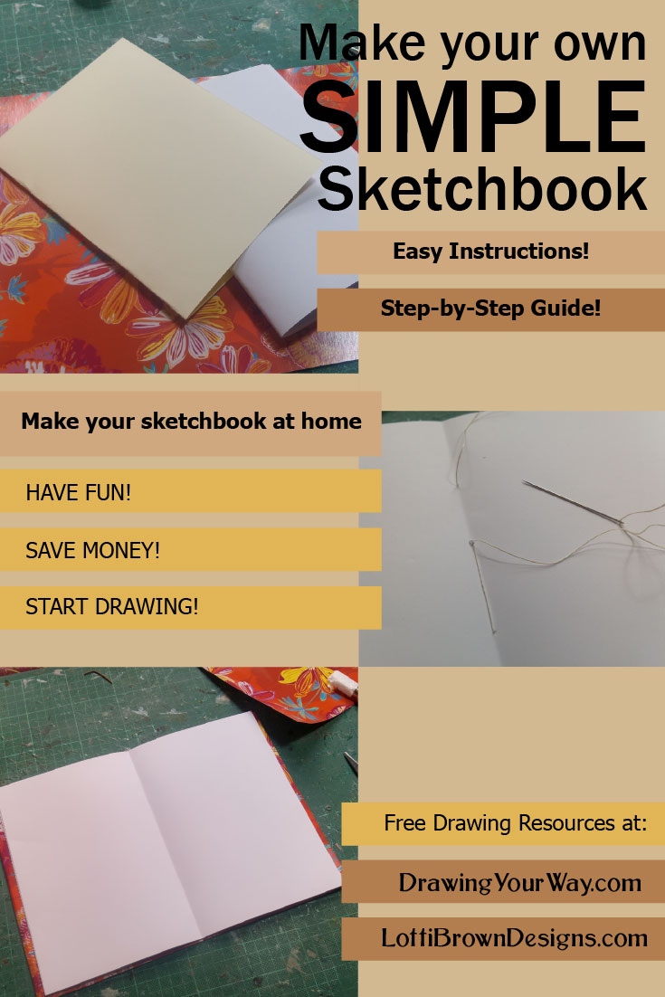 Tutorial for making a simple sewn sketchbook