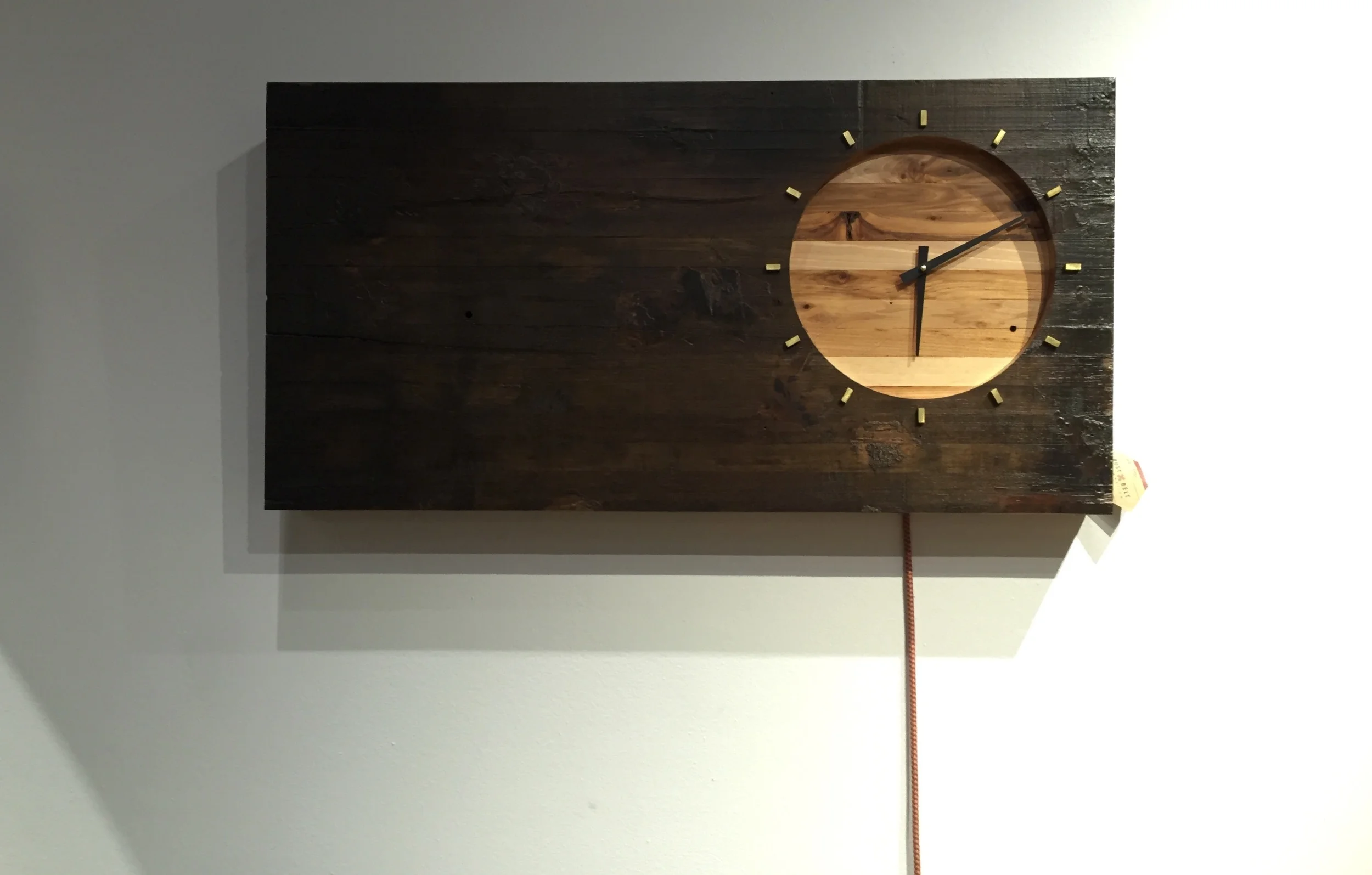 Hickory Stamping Pad Clock