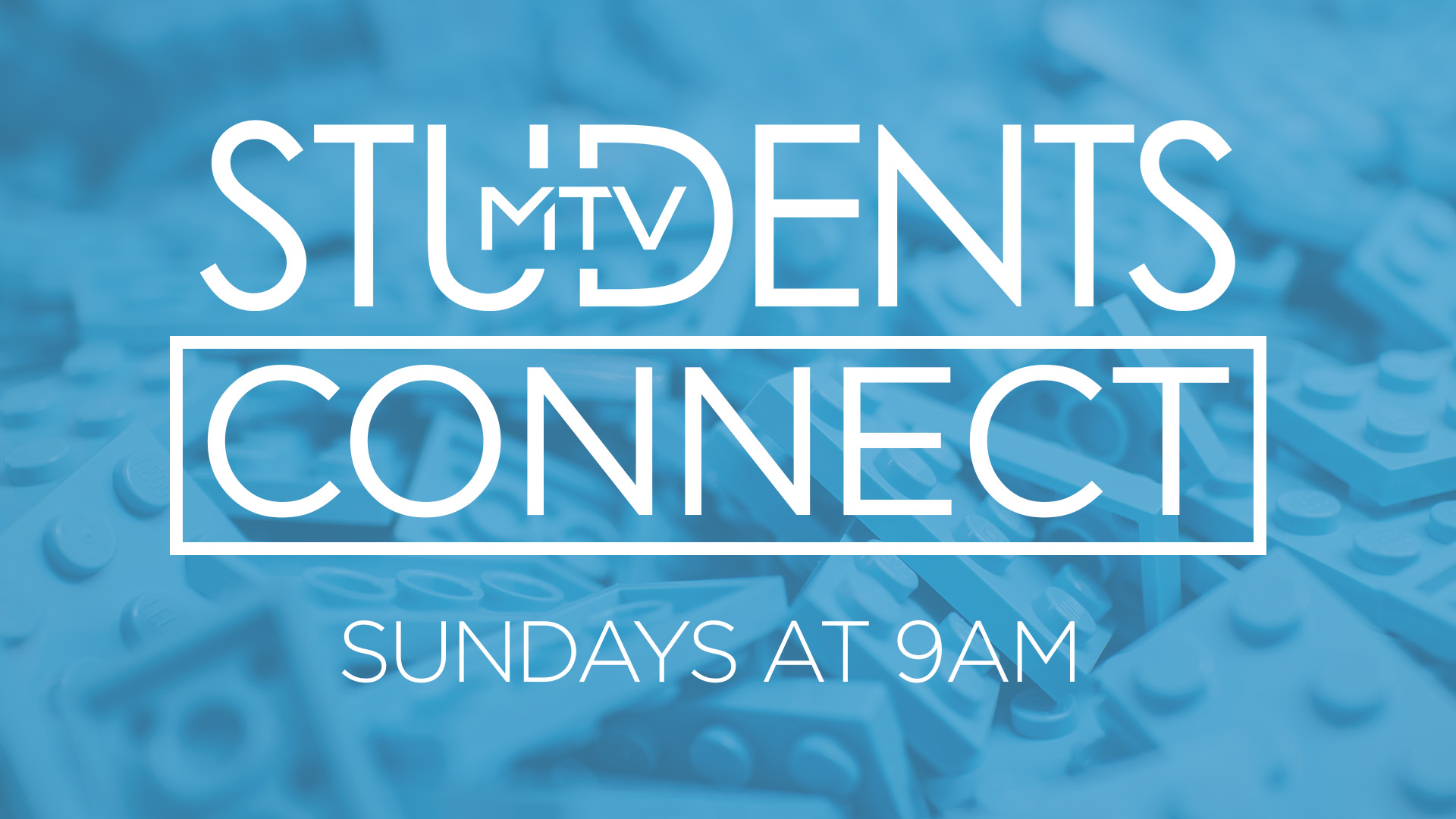 CONNECT IS A SERVICE DESIGNED FOR STUDENTS IN GRADES 6TH - 12TH. STUDENTS WILL LEARN OVER EIGHT WEEKS; THE FOUNDATIONS OF THEIR FAITH, DISCOVER HOW GOD HAS WIRED THEM AND FIND THEIR PLACE TO SERVE AT MTVchurch. 