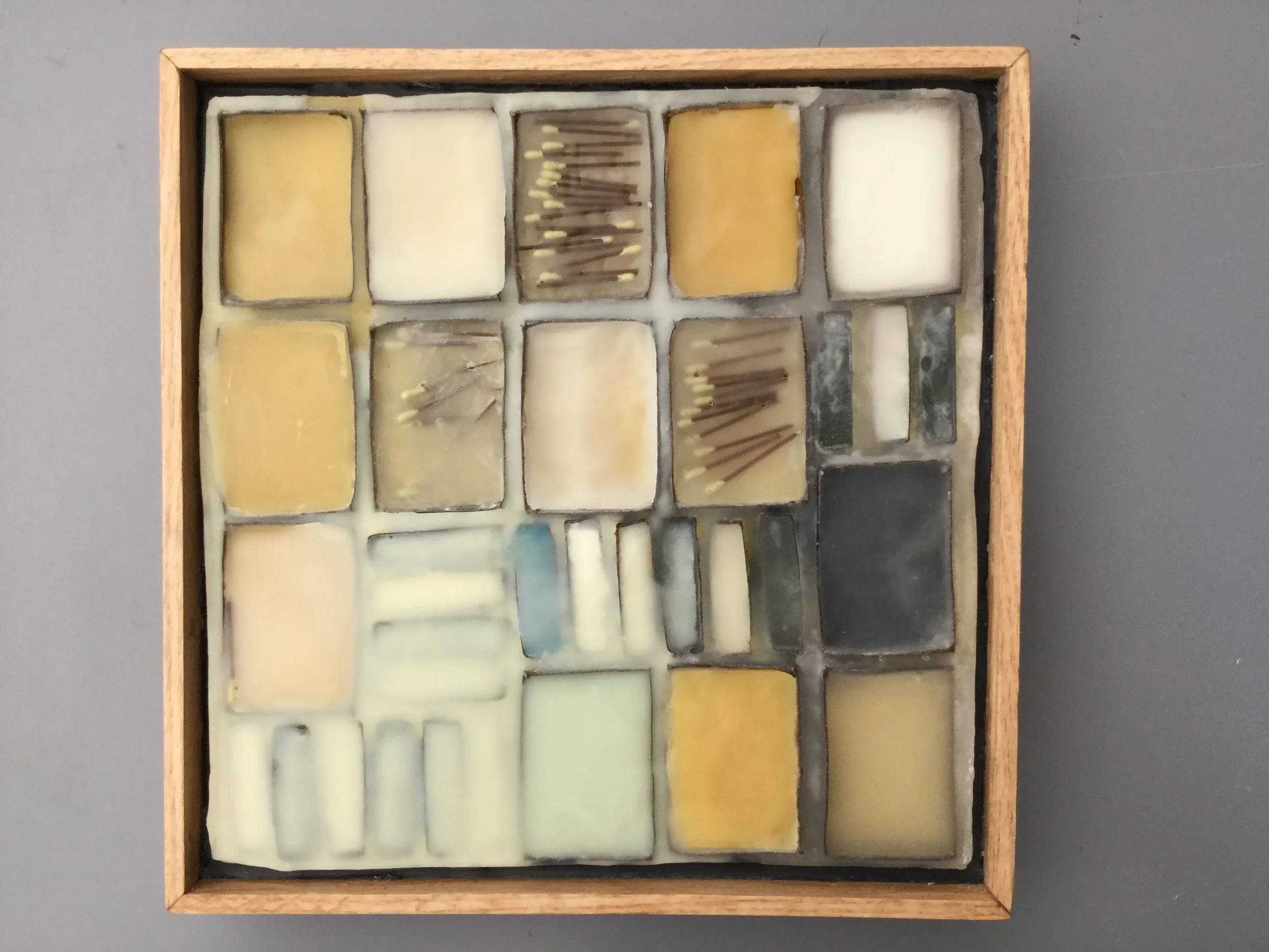 Poured match boxes #1