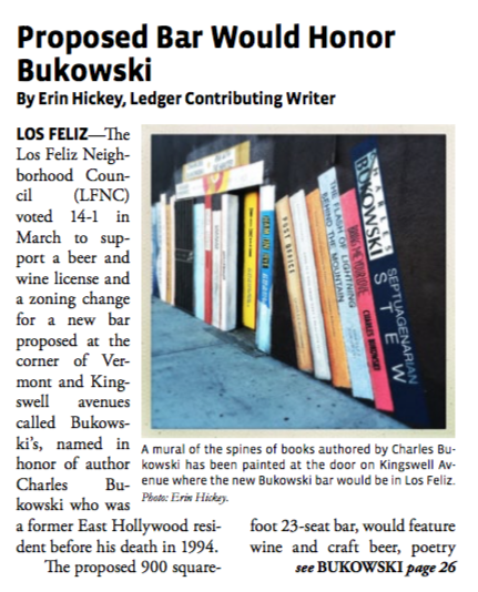 proposed bar would honor bukowski
