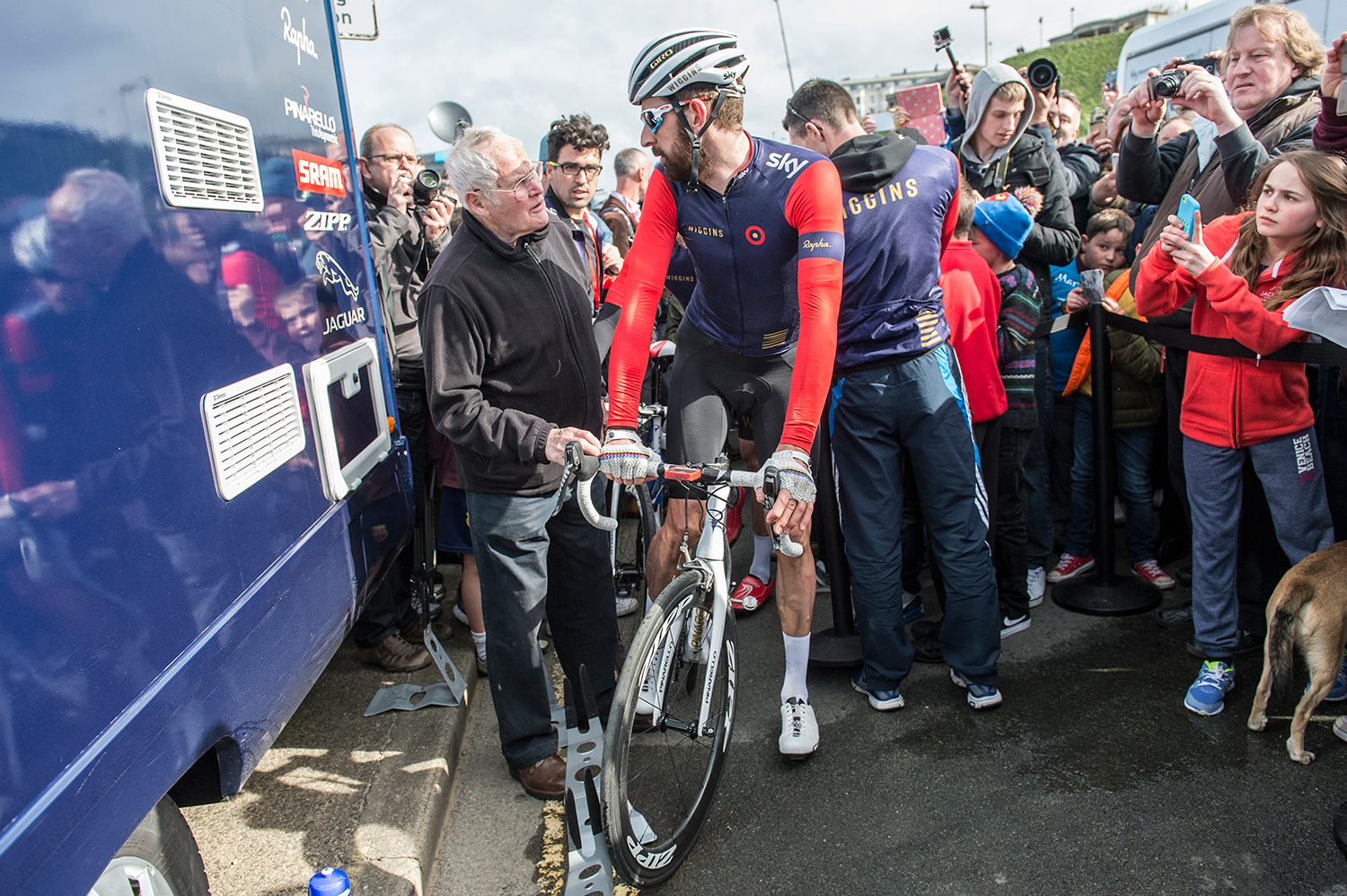 This rider was pretty popular with the crowds...