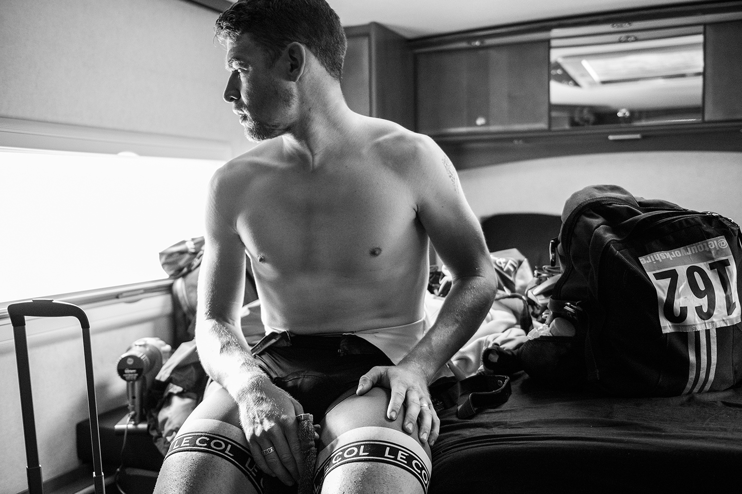 One Pro Cycling rider, Chris Opie contemplates the end of the inaugural Tour de Yorkshire. Check out One Pro Cycling If you'd like to see more of my 'Behind the Scenes' work with this new GB team.