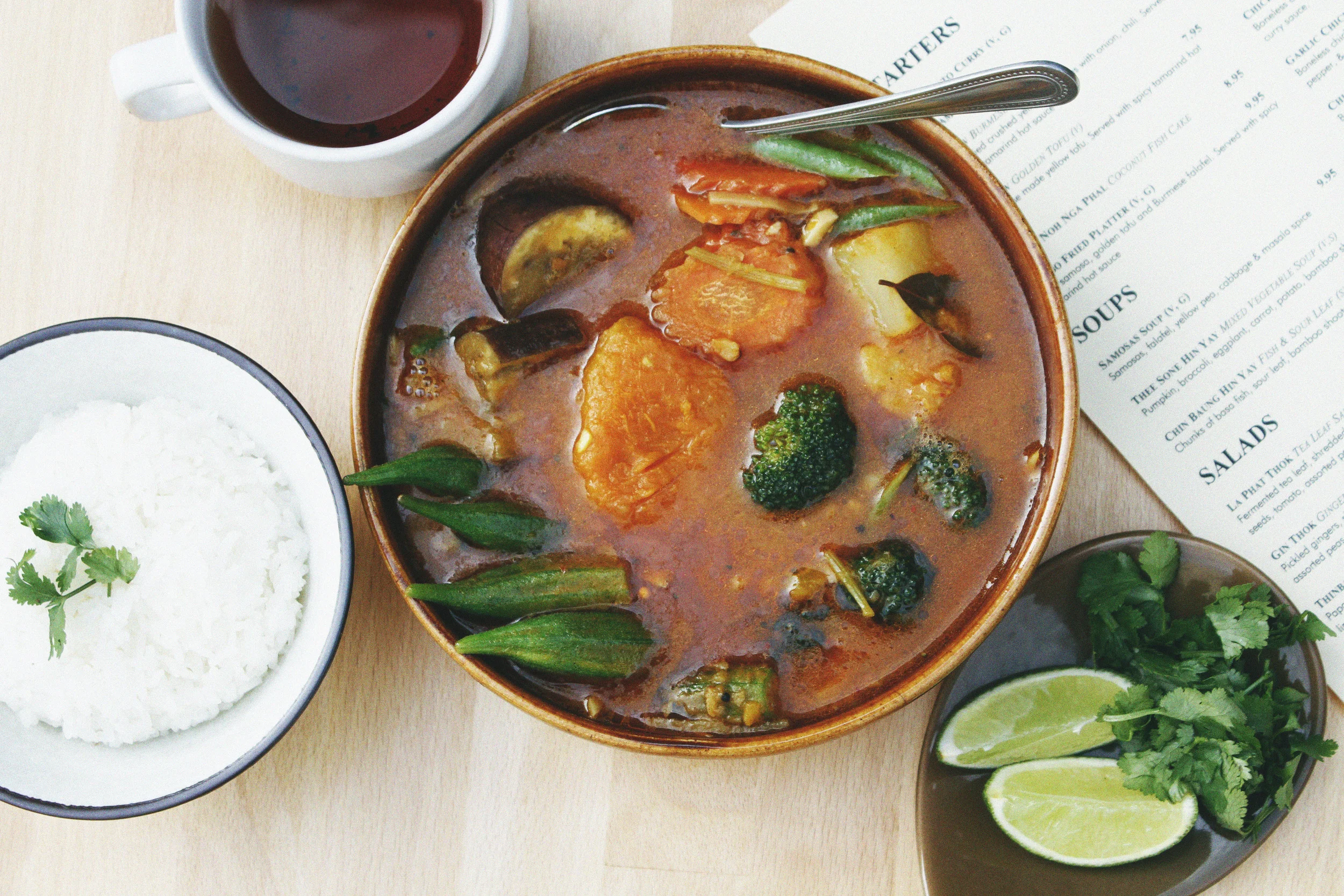 Burmese Kitchen Soul Food 101: Thee Sone Hin (Mixed Vegetables Curry)