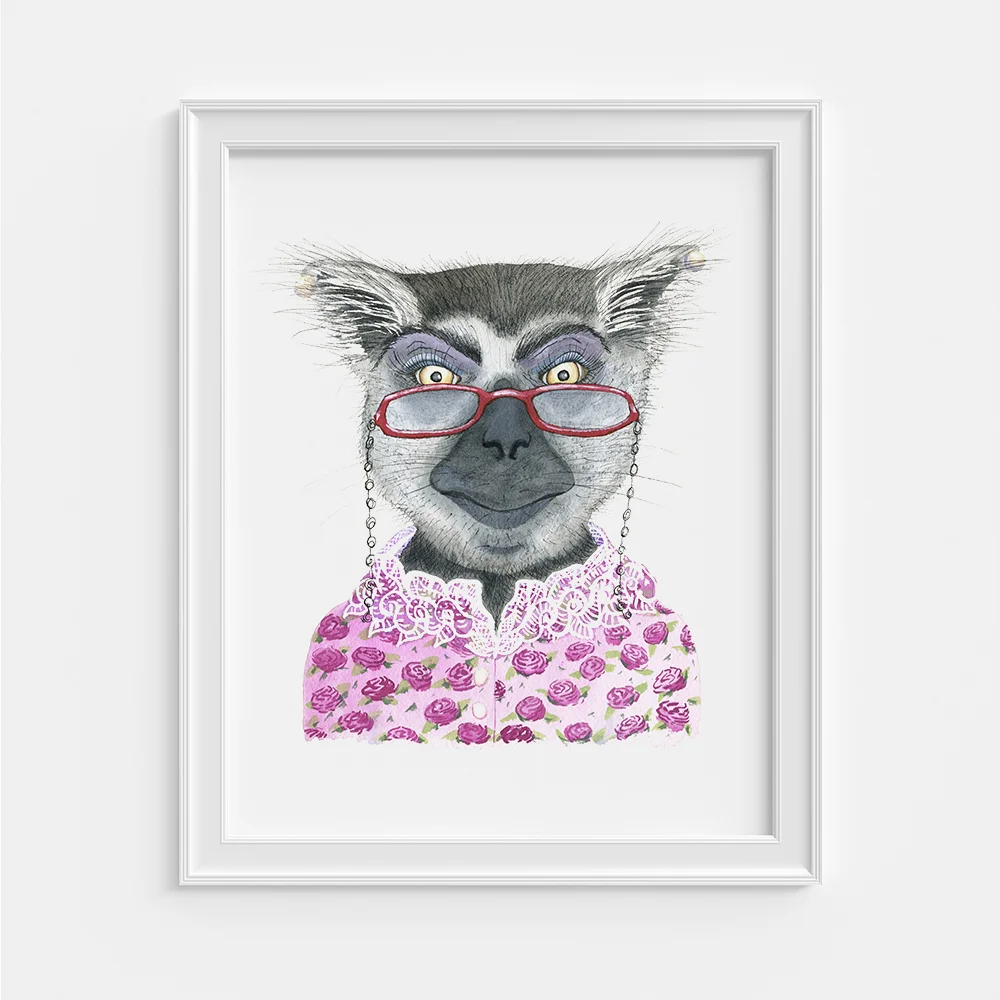 MsLemur©JoannaKaufman_framed.jpg