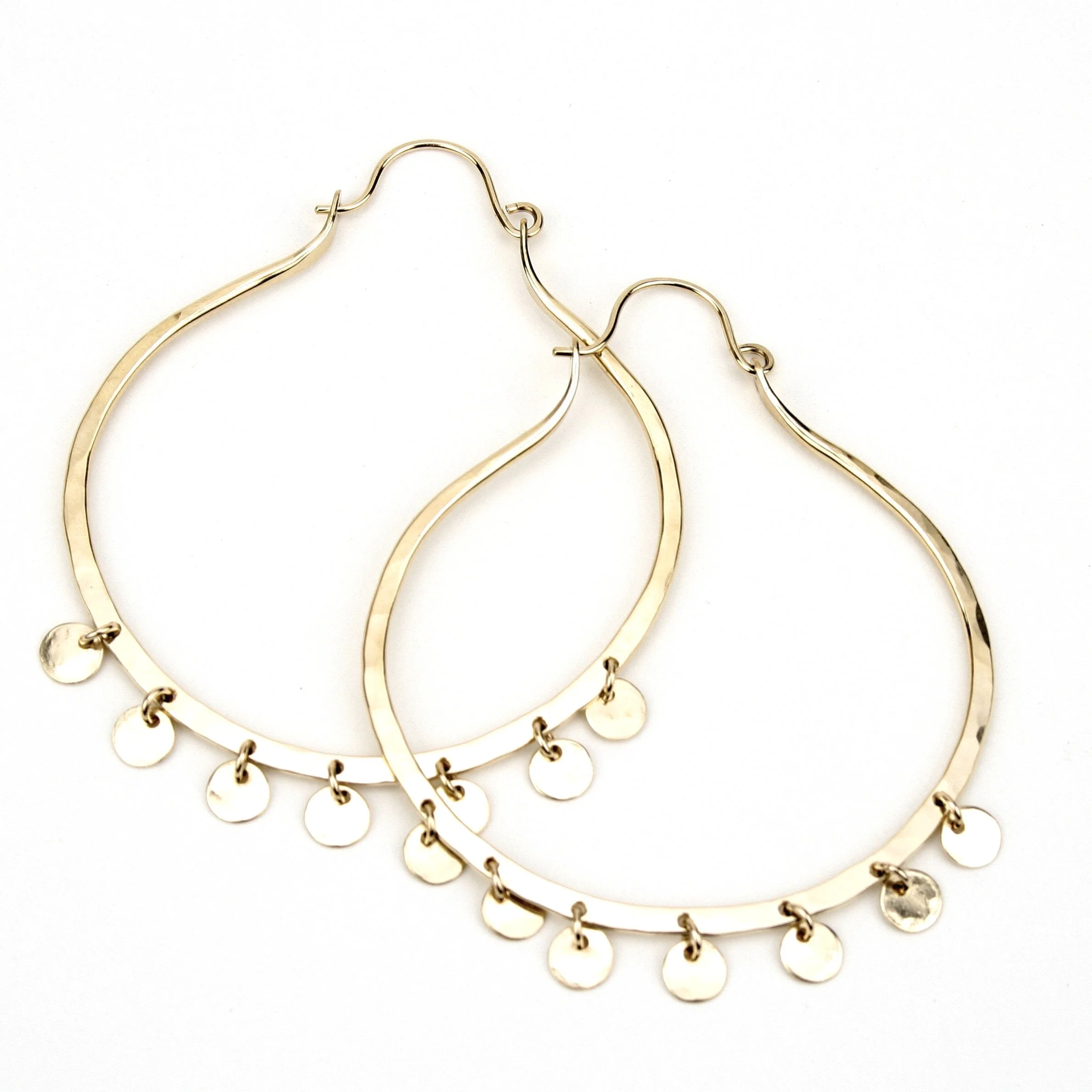 Paillette Big Oval Hoop