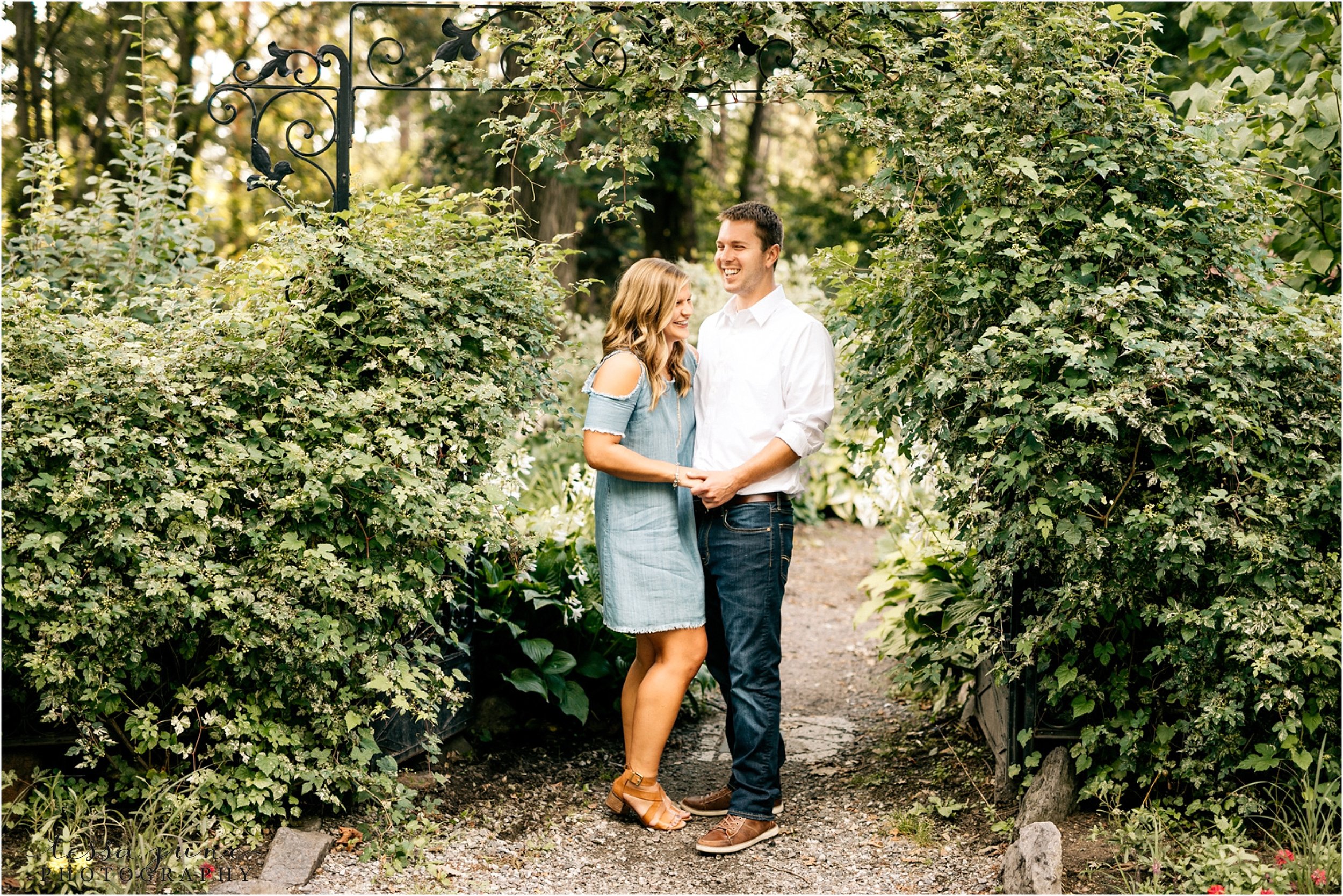 Mary Zach Munsinger Gardens Engagement Tessa June Photography