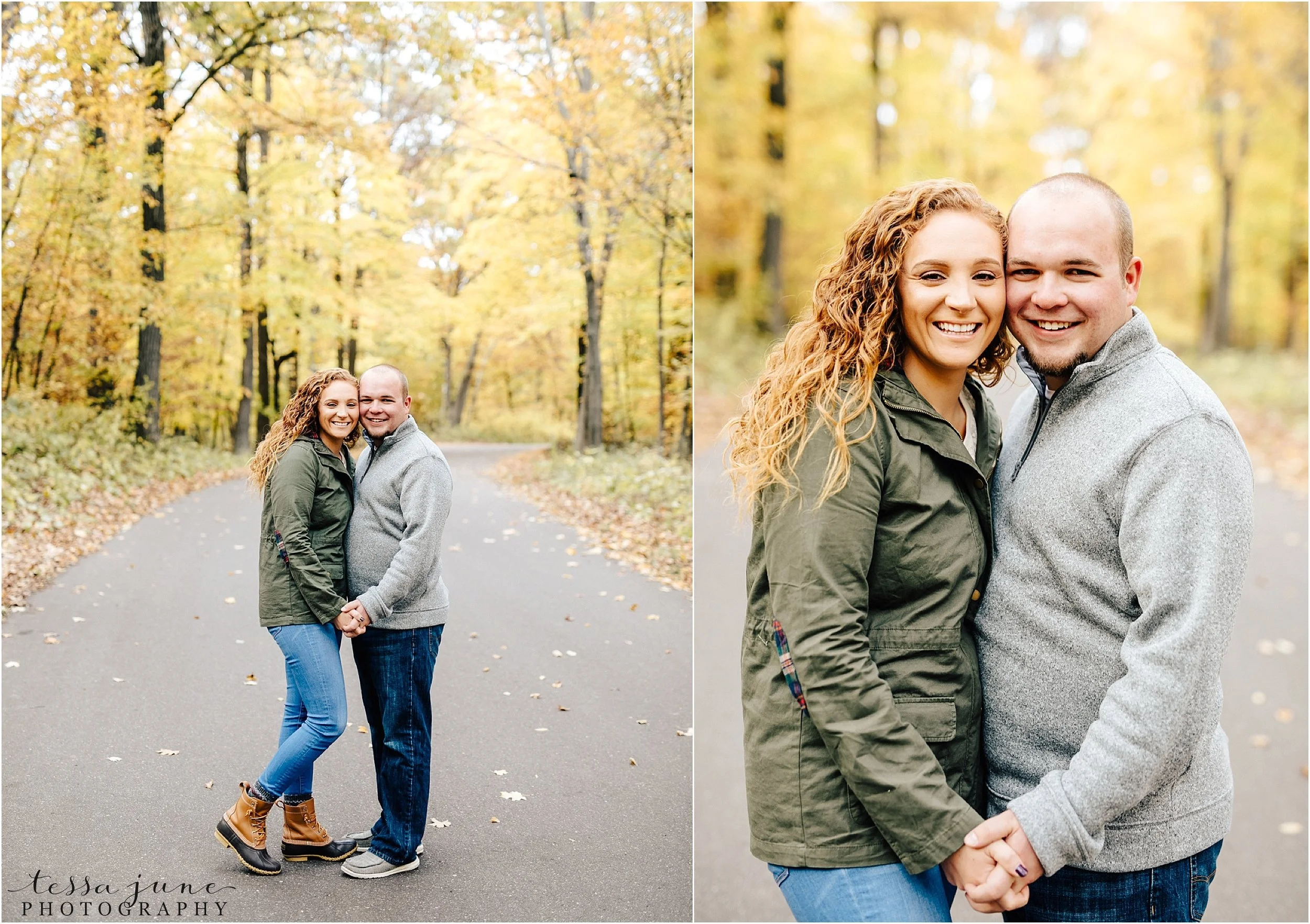 st-cloud-wedding-photographer-lake-maria-engagement-in-the-fall-green-jacket