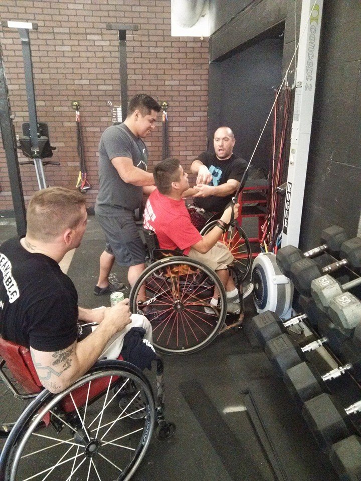 This young man is Victor, he is apart of Crossfit Humble. He came in one day with some friends and family and was watching them workout. He was so inspired he wanted to try it himself. However, he is more inspiring to us than he might know. Never say I can't, he didn't, and know look at him; he is doing something he loves. Thanks to Lance, and the team over at Redefined Crossfit for showing us some cool things to have Victor do in the future. 