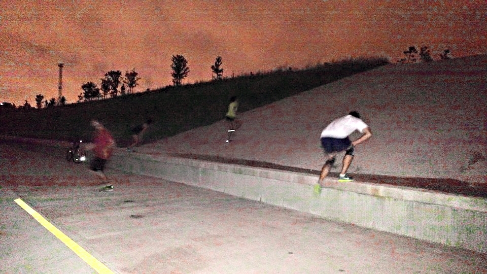 Nothing like some good ole hill sprints first thing in the morning.