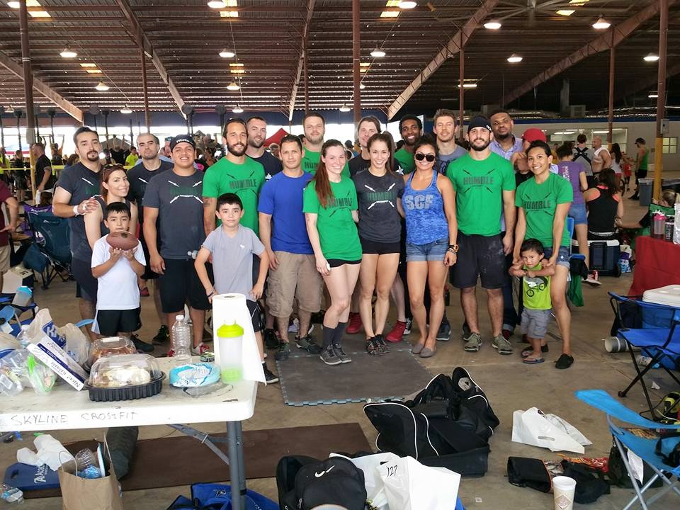 Humble CrossFit and Skyline CrossFit teamed up at WOD Wars 3 competition in Humble, TX.