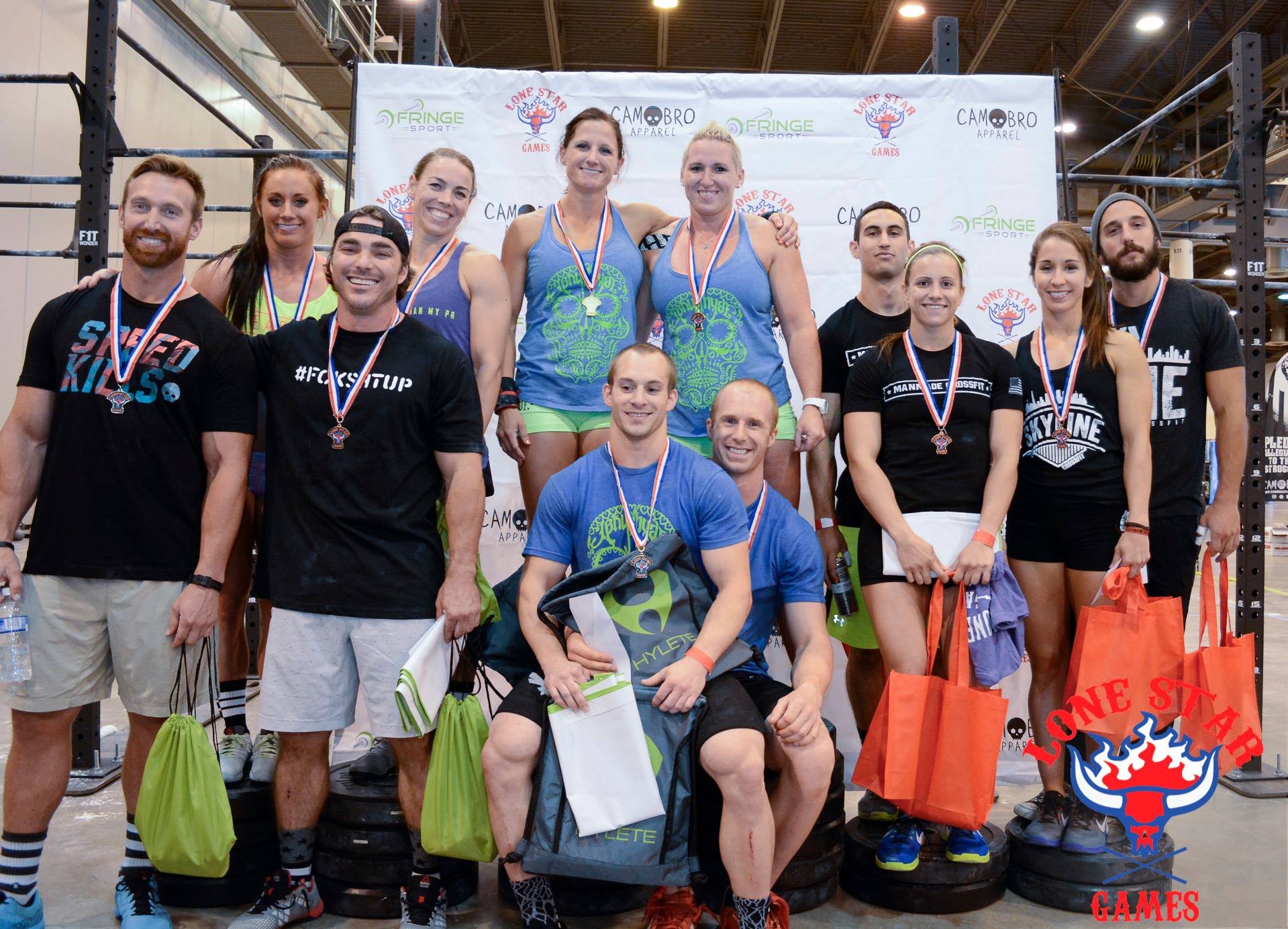 Dylan and Beth placing 3rd at Fittest Summer