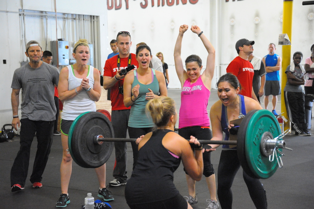 Lets help cheer others on after we finish our workout. Don't put gear up until everyone has finished!