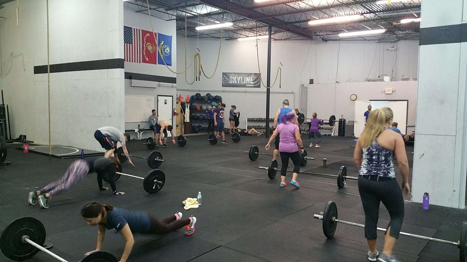 Cleans and burpees.