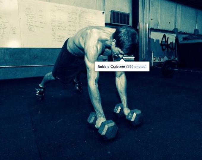 Rob Crabtree doing Man Makers at old Skyline CrossFit.