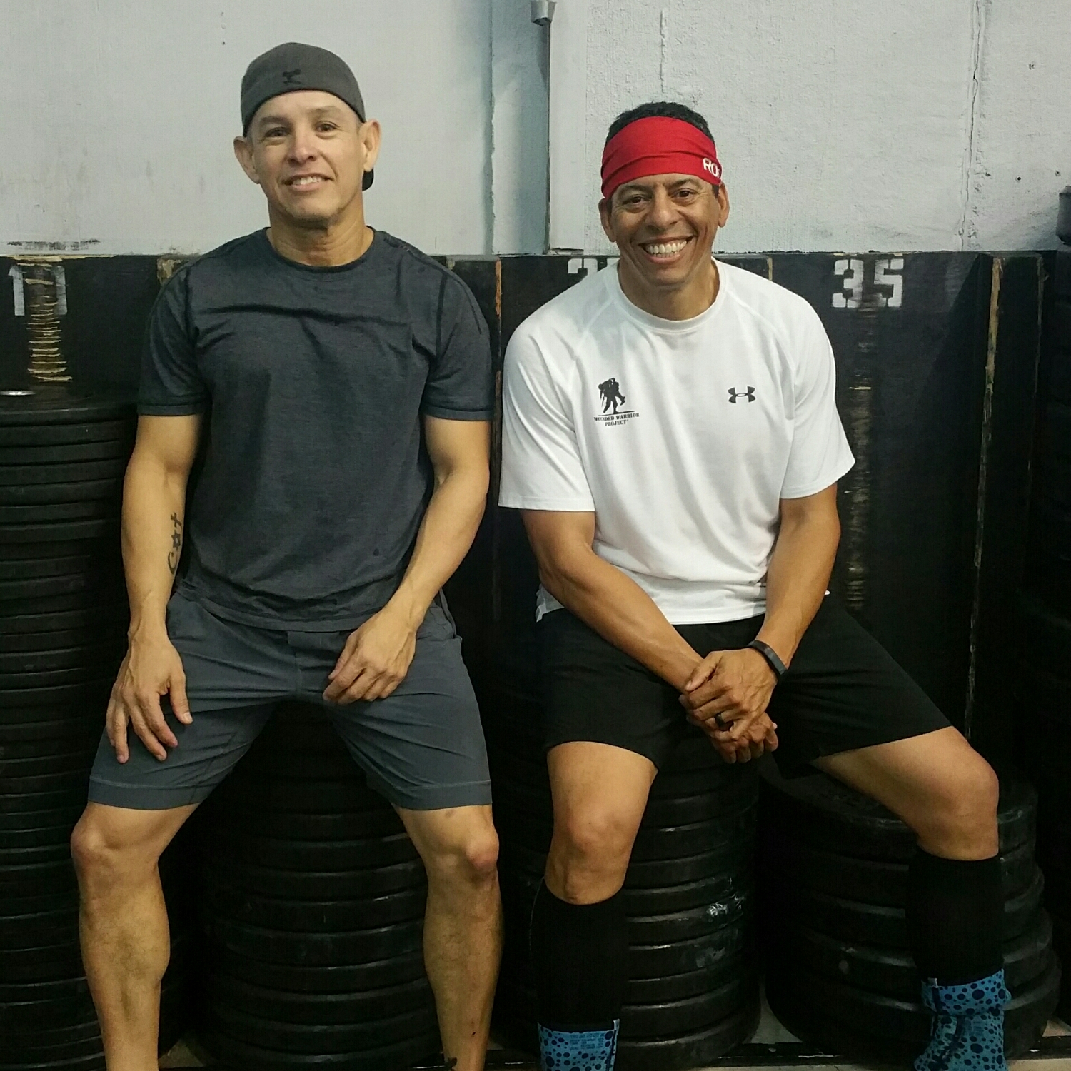 Rene (left) and Marc (right) are this week's featured Skyline athletes signing up for the CrossFit Open on Feb 25th. They are both in the Masters Division (40yrs and older) and will be Marc's 2nd year participating and Rene's 3rd year.