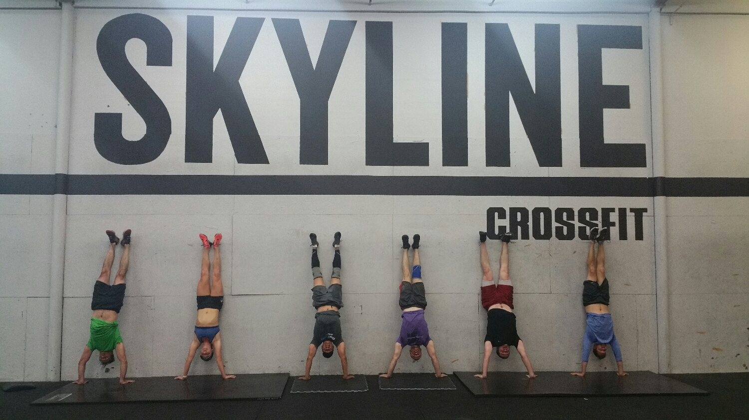 This is my first class out of 6 that all successfully completed a Kipping HSPU. Nice work 6am!