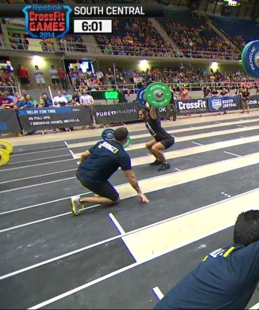 Coach Dylan at the last event at the CrossFit Regional