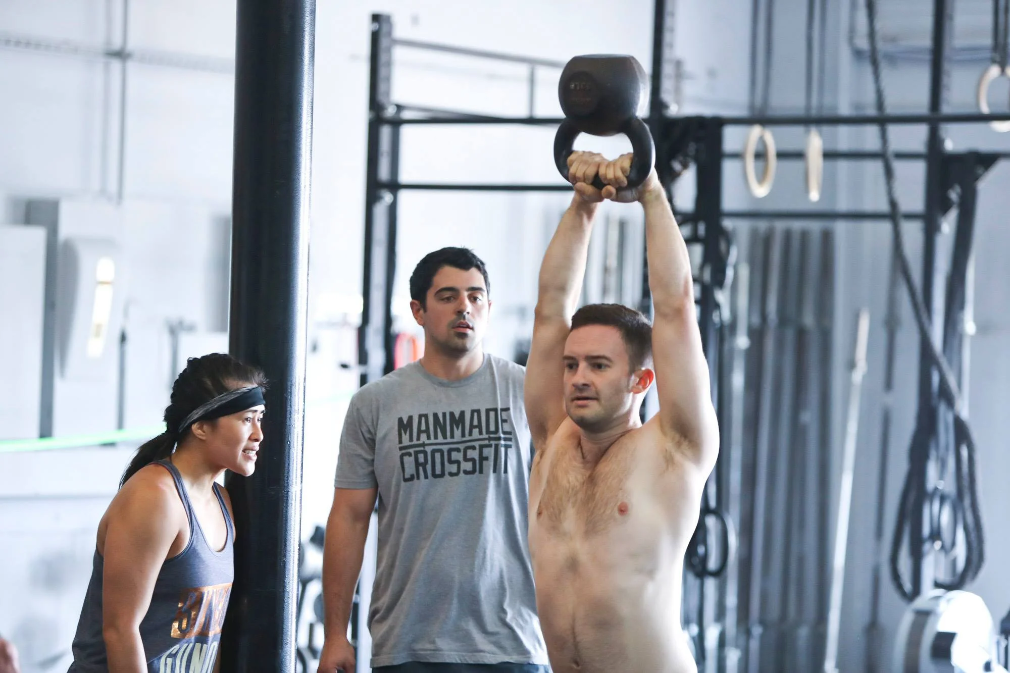 Jeff repping out the Kettlebells!