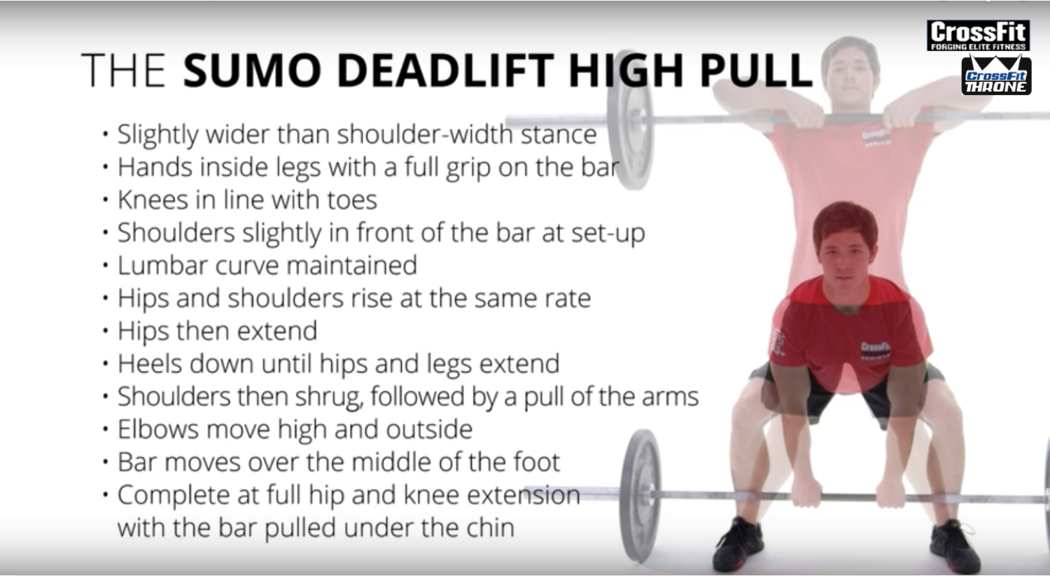 Sumo Deadlift High Pull is a very good movement that has a lot of carry over into a lot of other movements.