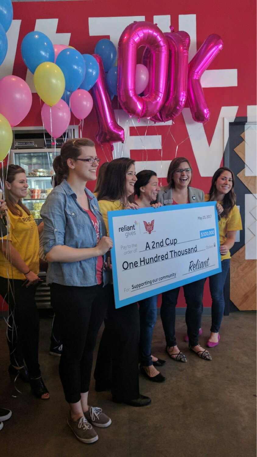 Congratulations to Skylines own Alyse (Far Right) for helping 2nd Cup win $100,000 for her charity work. I know a lot of our athletes helped vote so thank you to all that helped!!!!